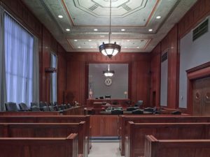 personal injury case at trial courtroom