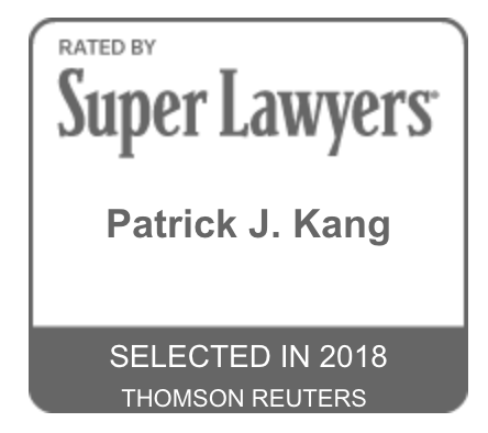 Patrick J Kang Named Washington State Super Lawyer 2018
