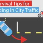 Infografía de consejos de supervivencia para conducir en el tráfico de la ciudad
