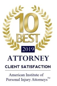 2019 10 best award american institute of personal injury attorneys